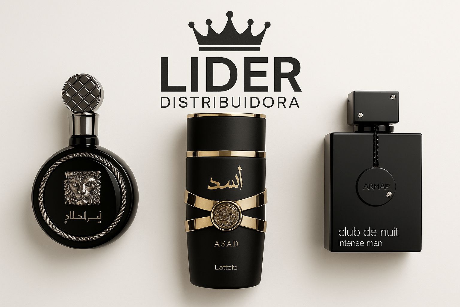 PROMOÇÃO COMPRE 1 LEVE 3 - Lattafa Fakhar, Assad Lattafa e Club de Nuit - Queima de Estoque - 100ml Cada